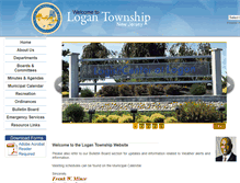 Tablet Screenshot of logan-twp.org